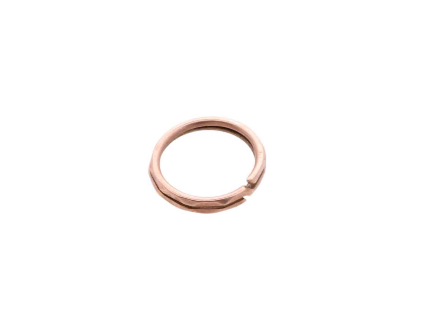 Antique Victorian 9ct Gold Faceted Split Ring