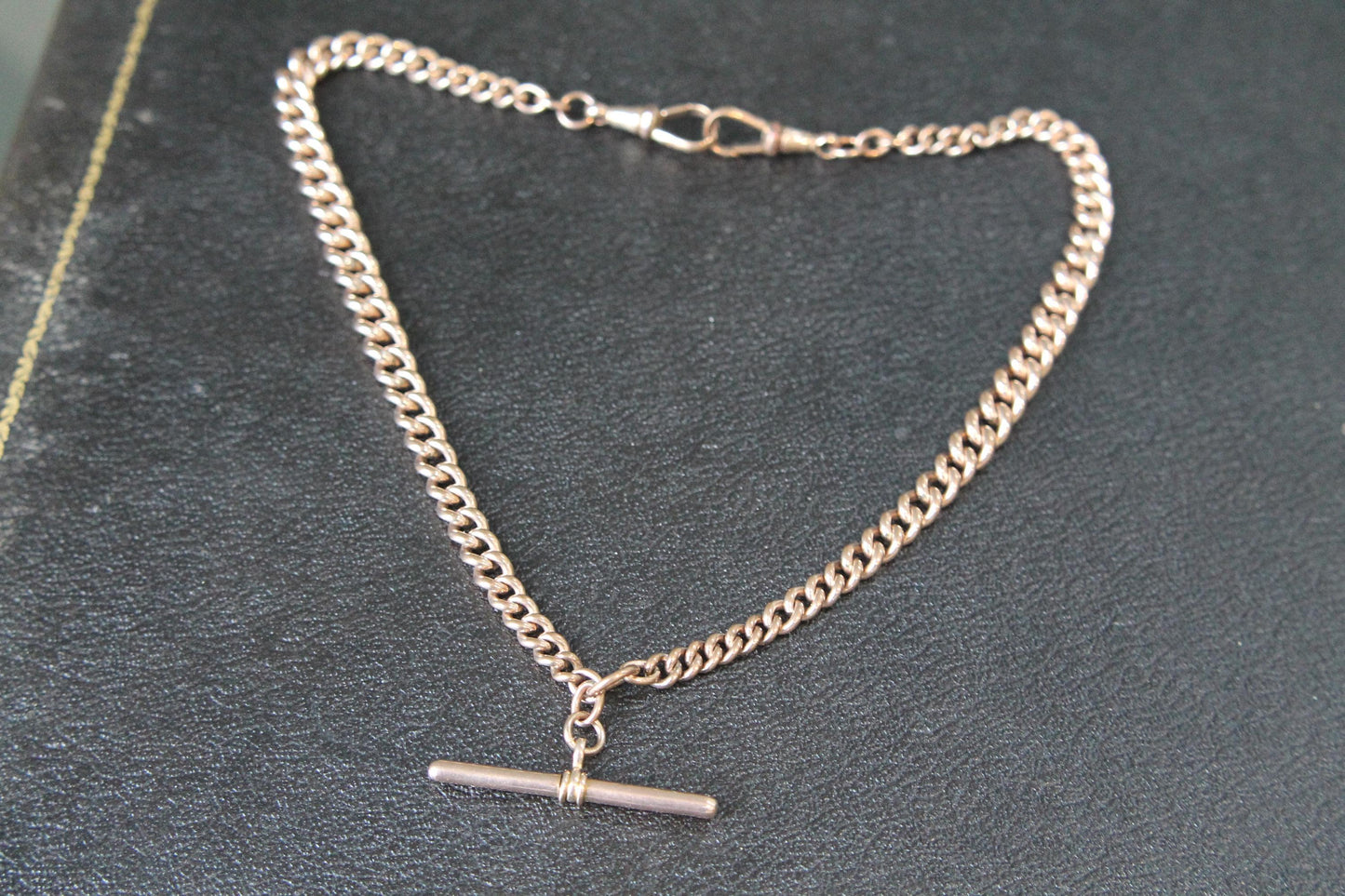 Antique 18ct Rolled Gold Double Albert Necklace Chain | 16"