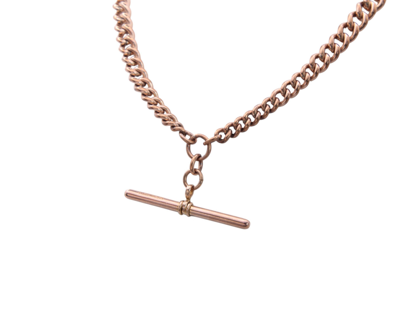 Antique 18ct Rolled Gold Double Albert Necklace Chain | 16"