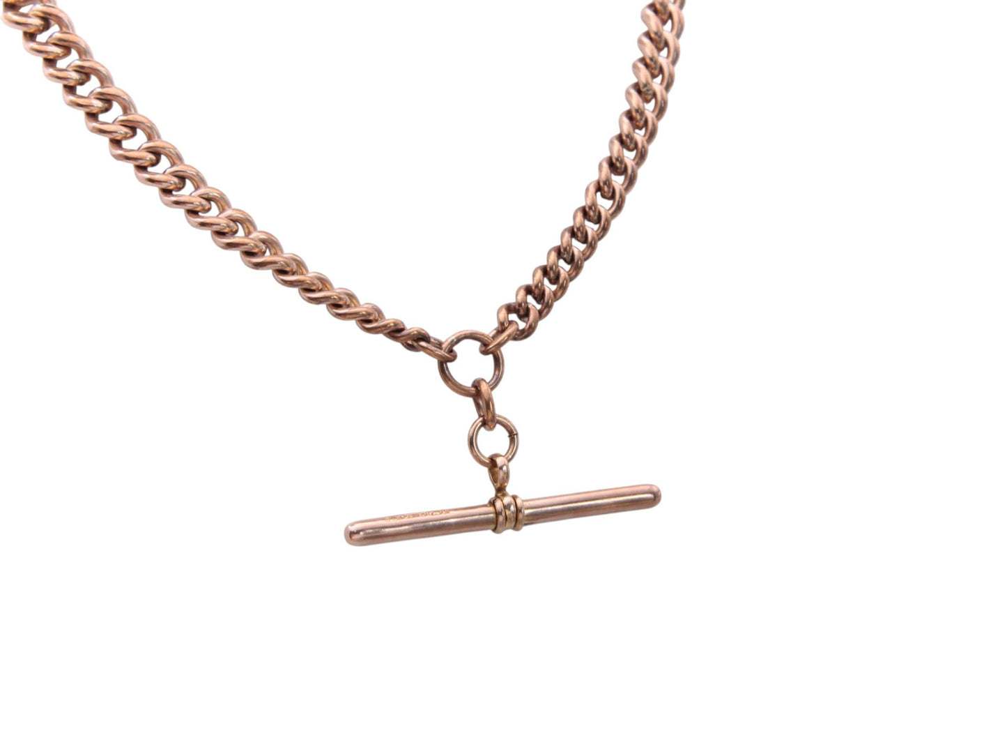 Antique 18ct Rolled Gold Double Albert Necklace Chain | 16"