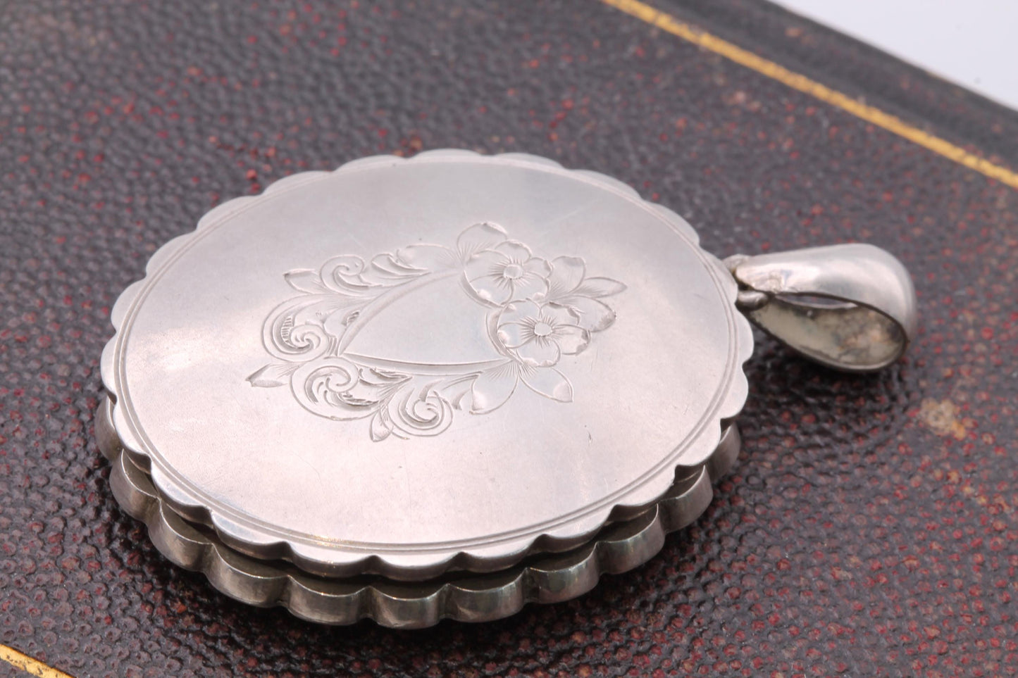 Antique Sterling Silver Large Locket