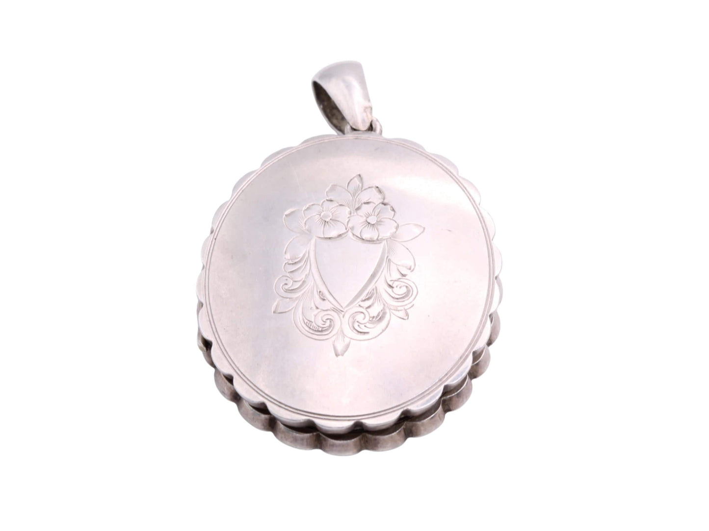 Antique Sterling Silver Large Locket
