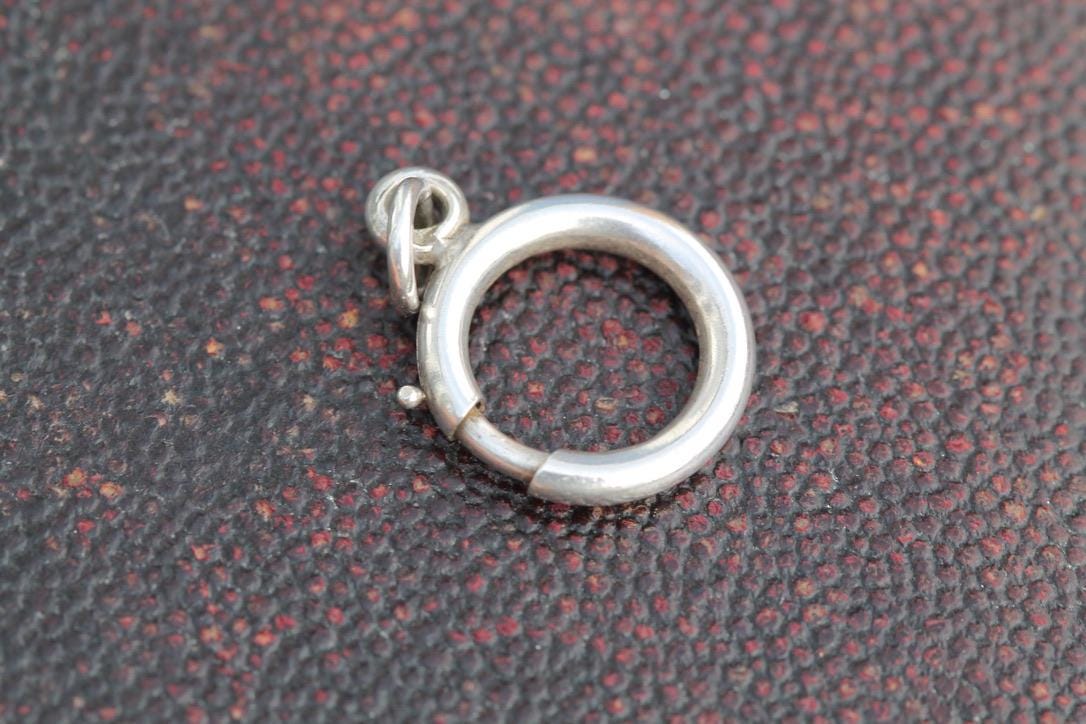 Antique Sterling Silver Large Bolt Clasp, 15mm
