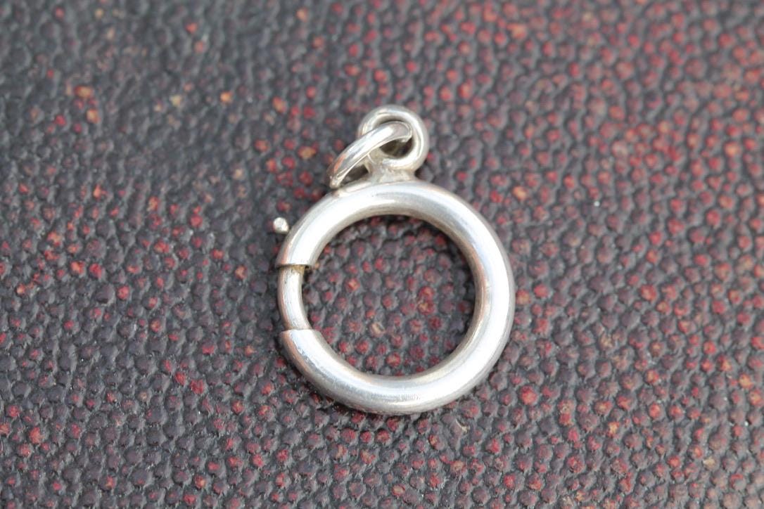 Antique Sterling Silver Large Bolt Clasp, 15mm