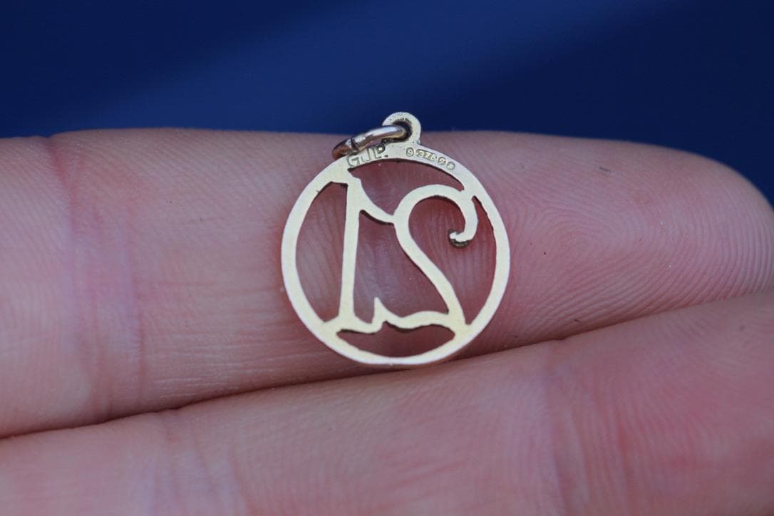 Vintage 9ct Gold "21" Birthday Charm Pendant