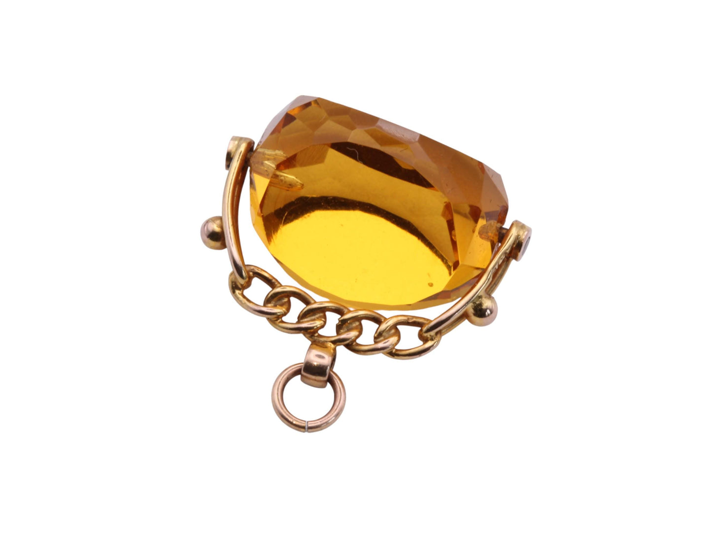 Antique-9ct-Yellow-Gold-Citrine-Spinner