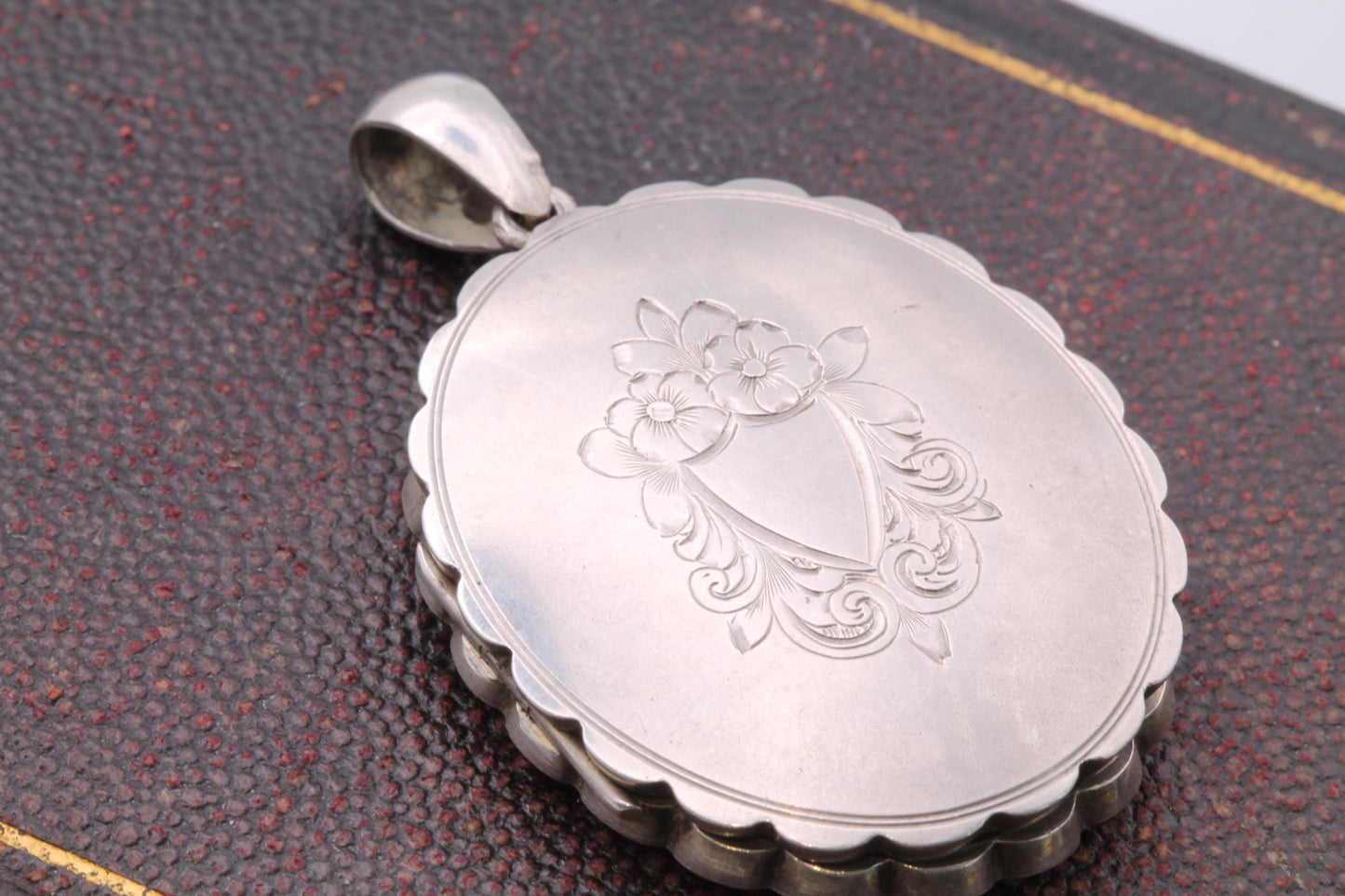Antique Sterling Silver Large Locket