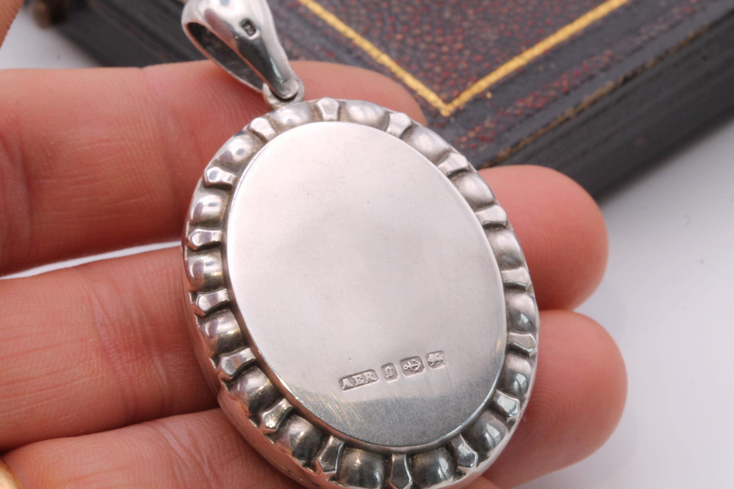 Antique Sterling Silver Swallow Locket