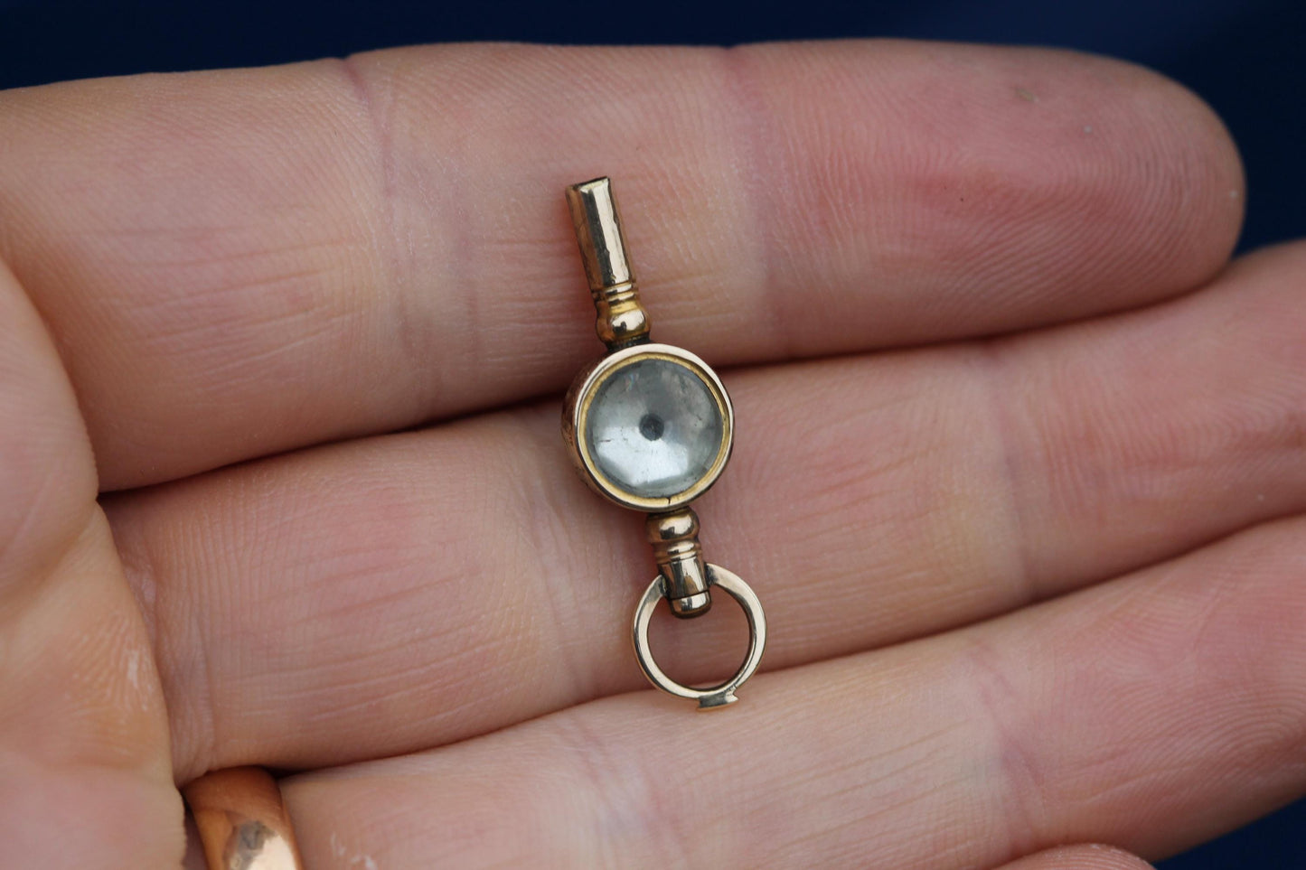 Antique 9ct Gold Filled Watch Key Pendant