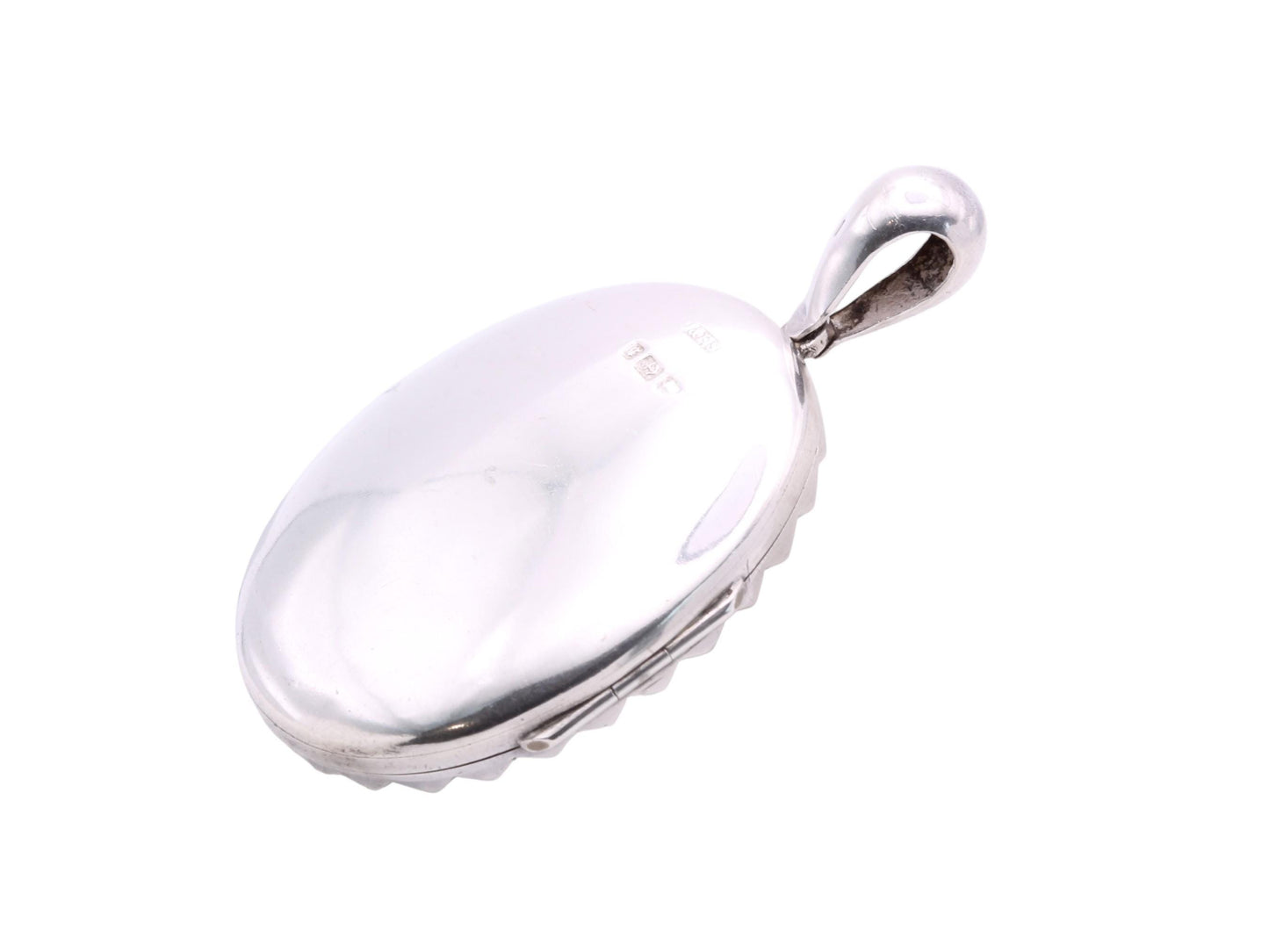 Antique Sterling Silver & 9ct Gold Aesthetic Tulip Locket, 1881