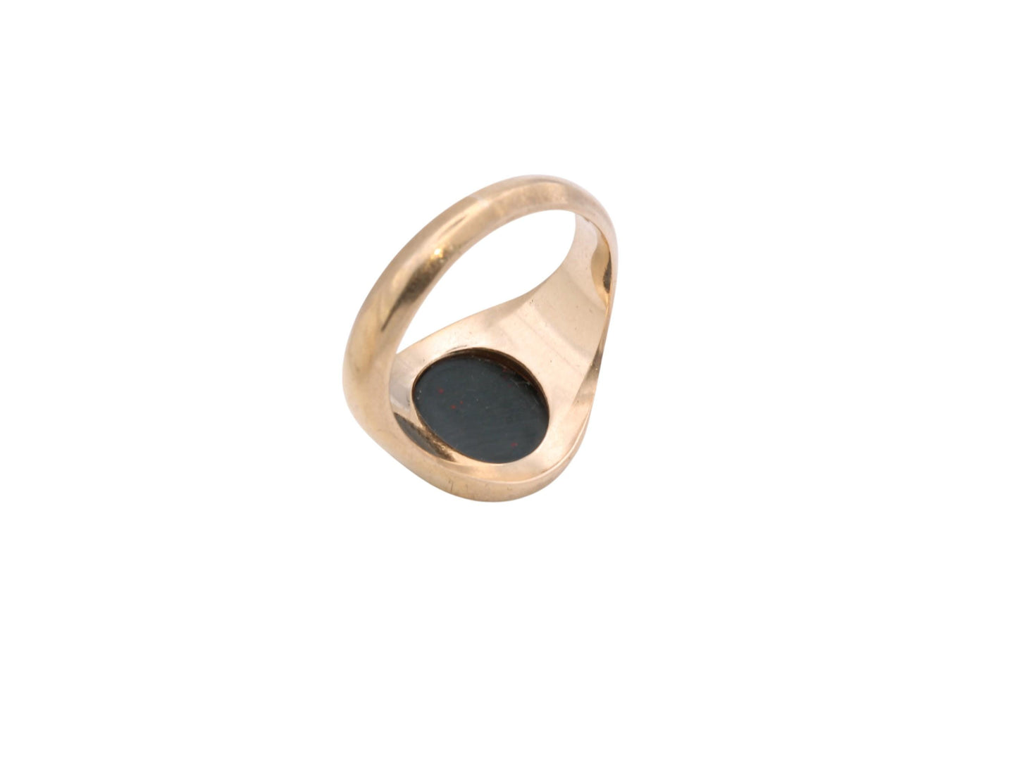 Vintage 9ct Gold Bloodstone Signet Ring