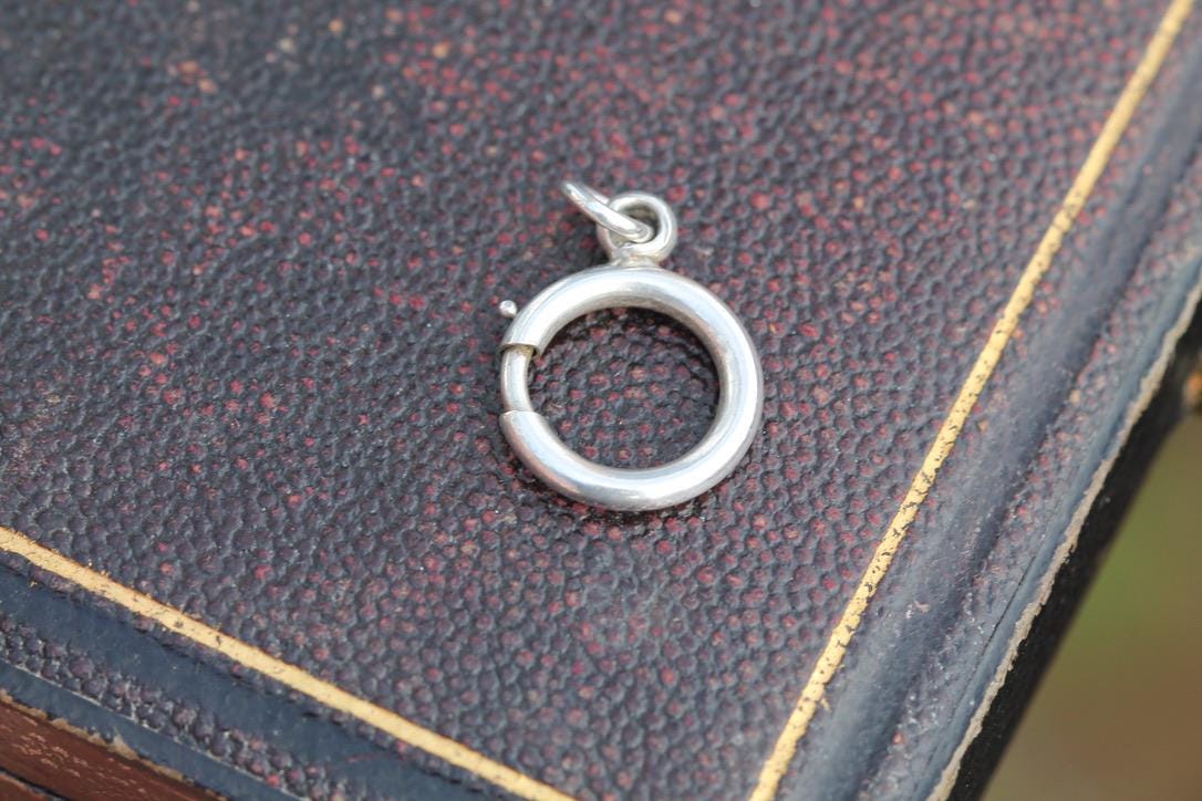 Antique Sterling Silver Large Bolt Clasp, 15mm
