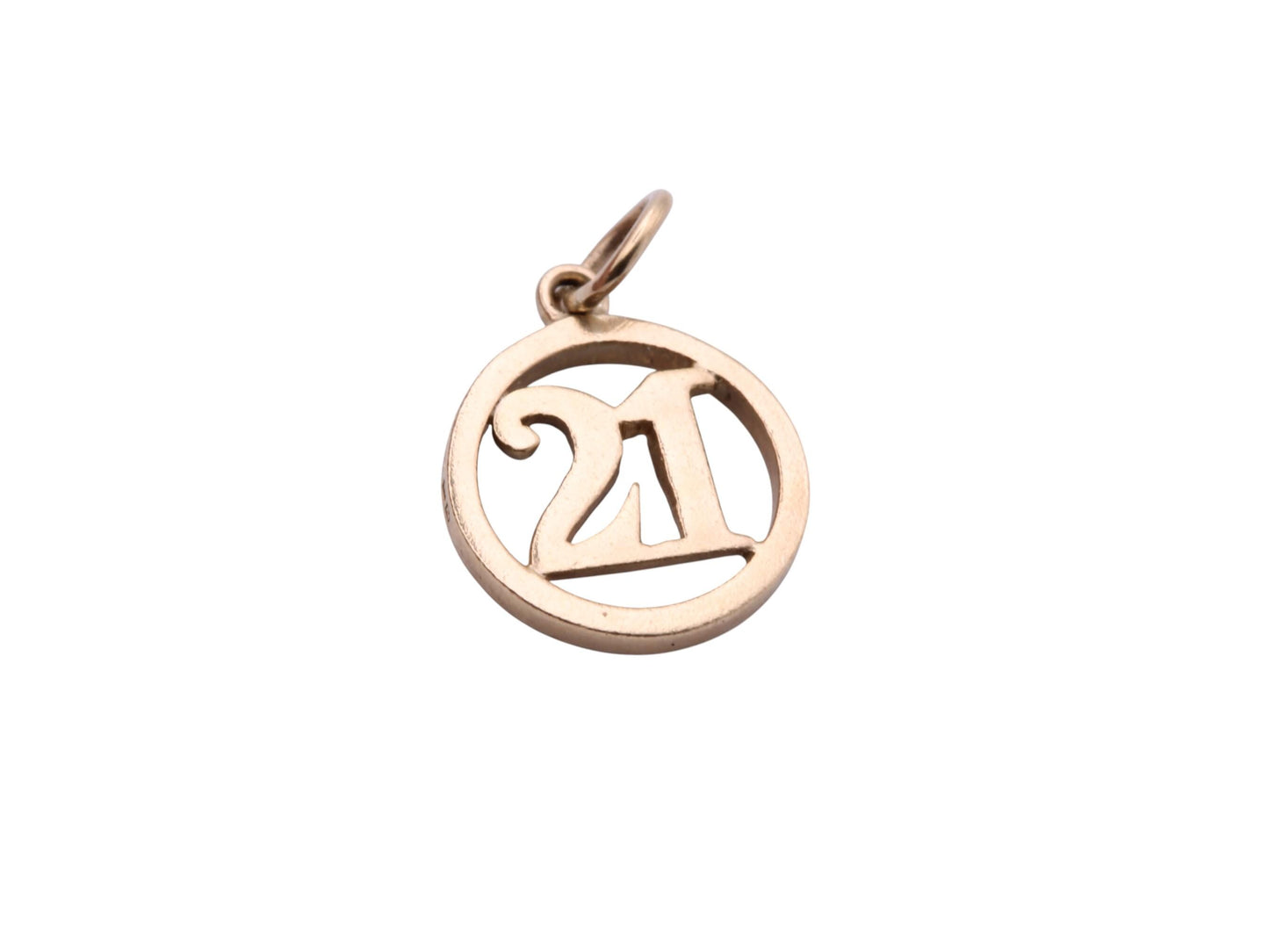 Vintage 9ct Gold "21" Birthday Charm