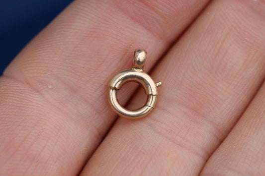 Antique 9ct Yellow Gold Bolt Clasp, 8.5mm