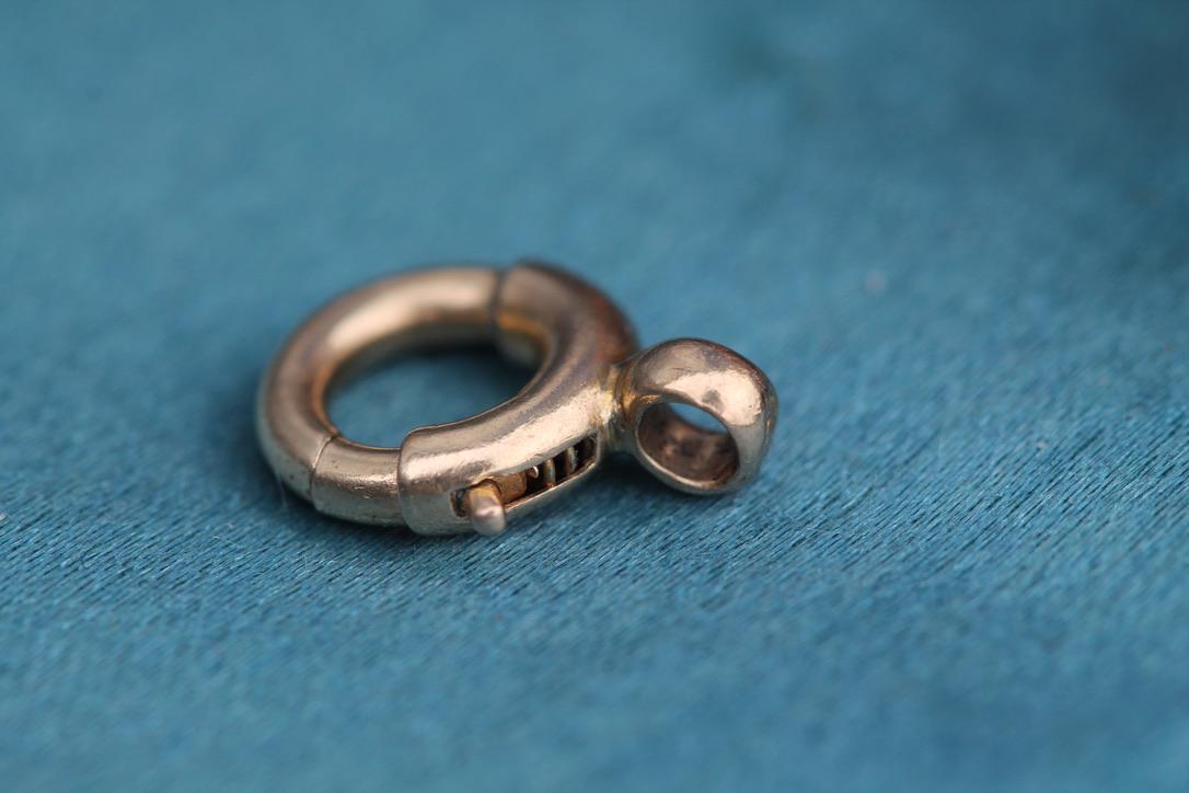 Antique 9ct Yellow Gold Bolt Clasp, 8.5mm