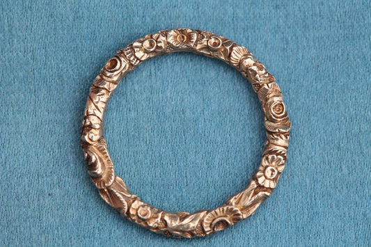 RESERVED - Layaway payment 2 - Antique Georgian 15ct Gold Finely Chased Split Ring, c.1830