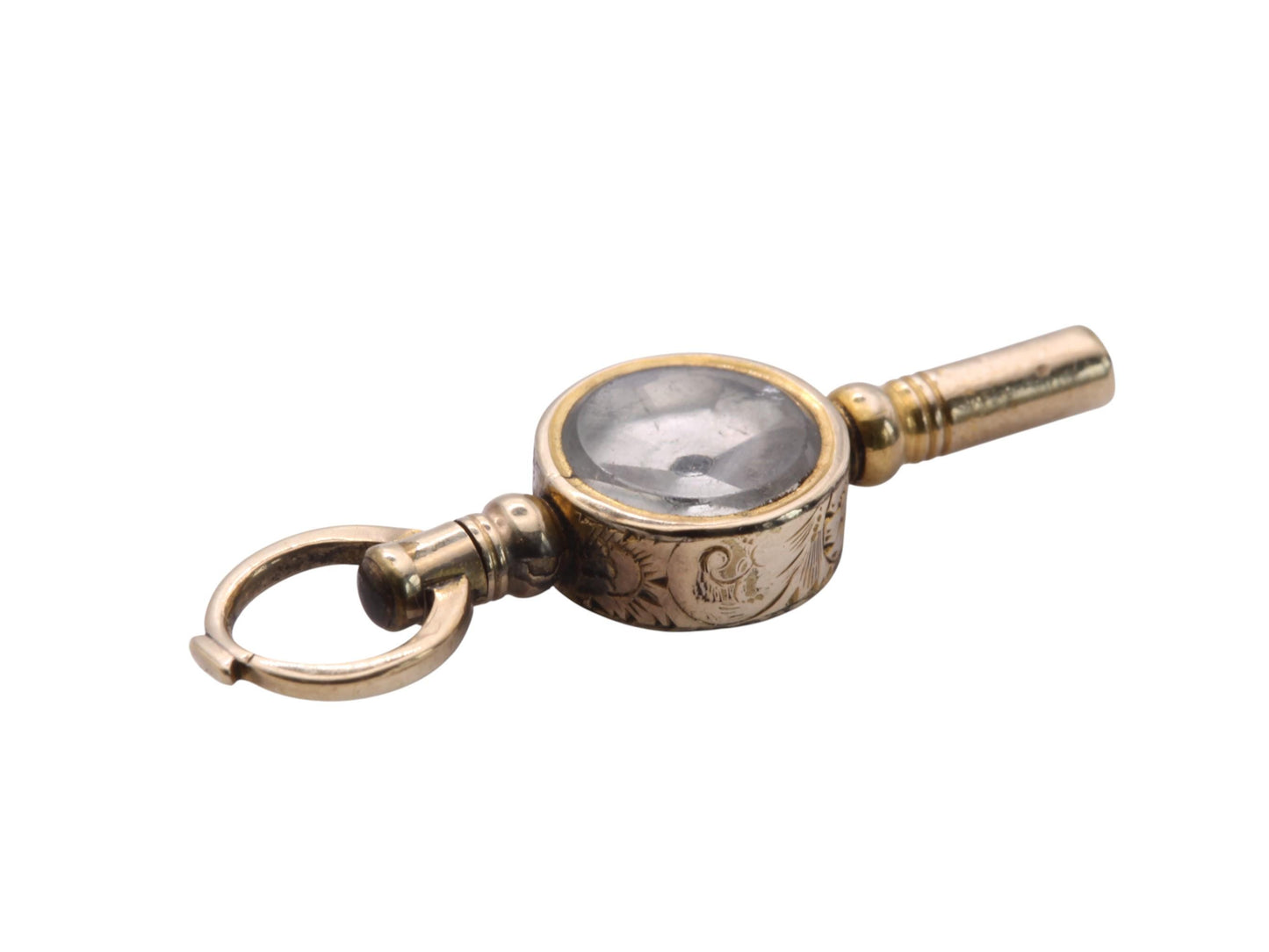 Antique 9ct Gold Filled Watch Key Pendant