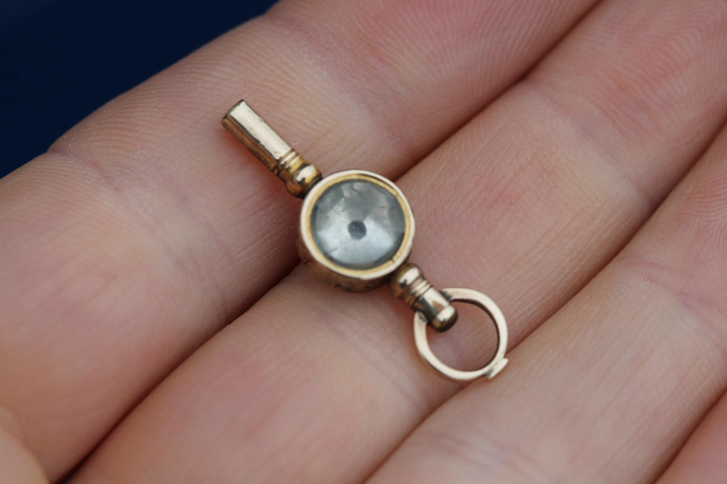 Antique 9ct Gold Filled Watch Key Pendant