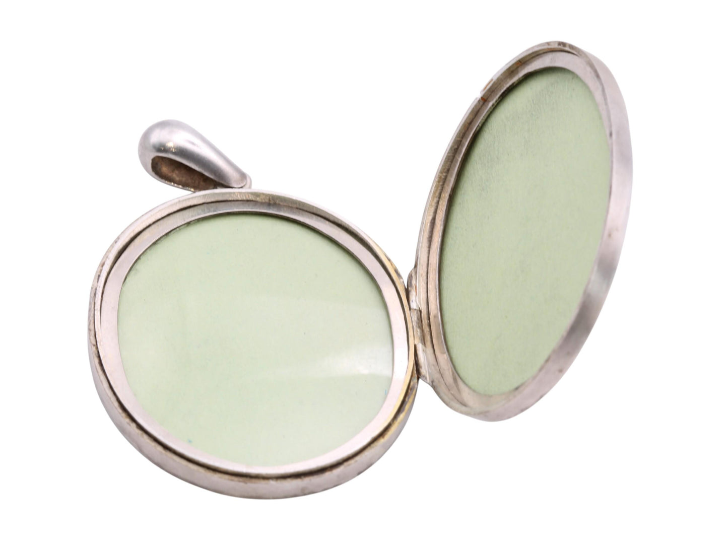 Antique Sterling Silver 3 Colour Gold Robin Locket, c.1880