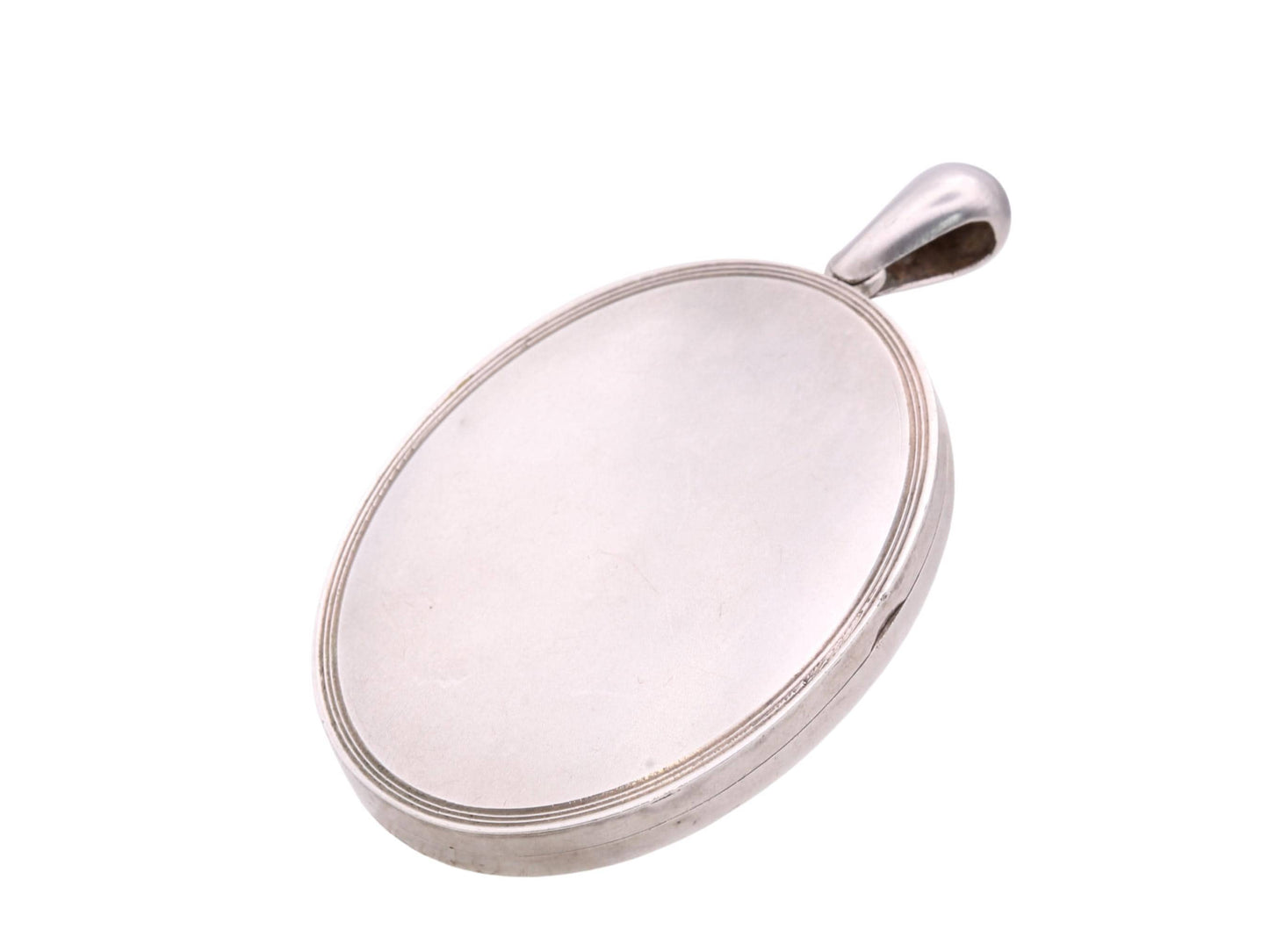 Antique Sterling Silver 3 Colour Gold Robin Locket, c.1880