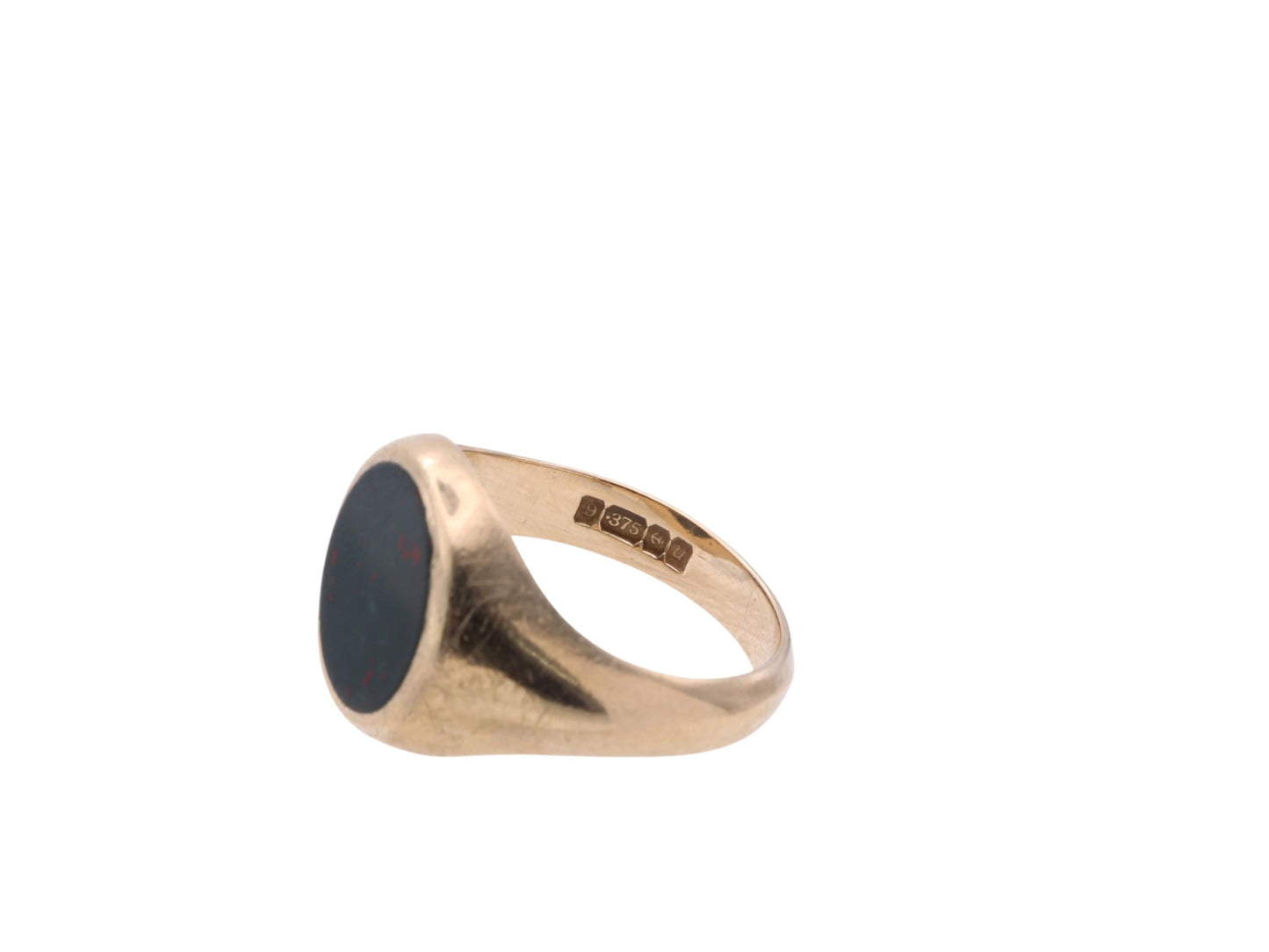 Vintage-9ct-Gold-Bloodstone-Signet-Ring