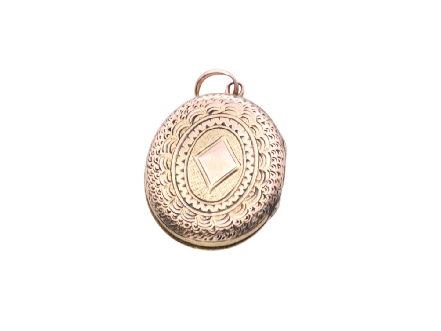 Antique 9ct Gold Victorian Shamrock Locket | c.1890