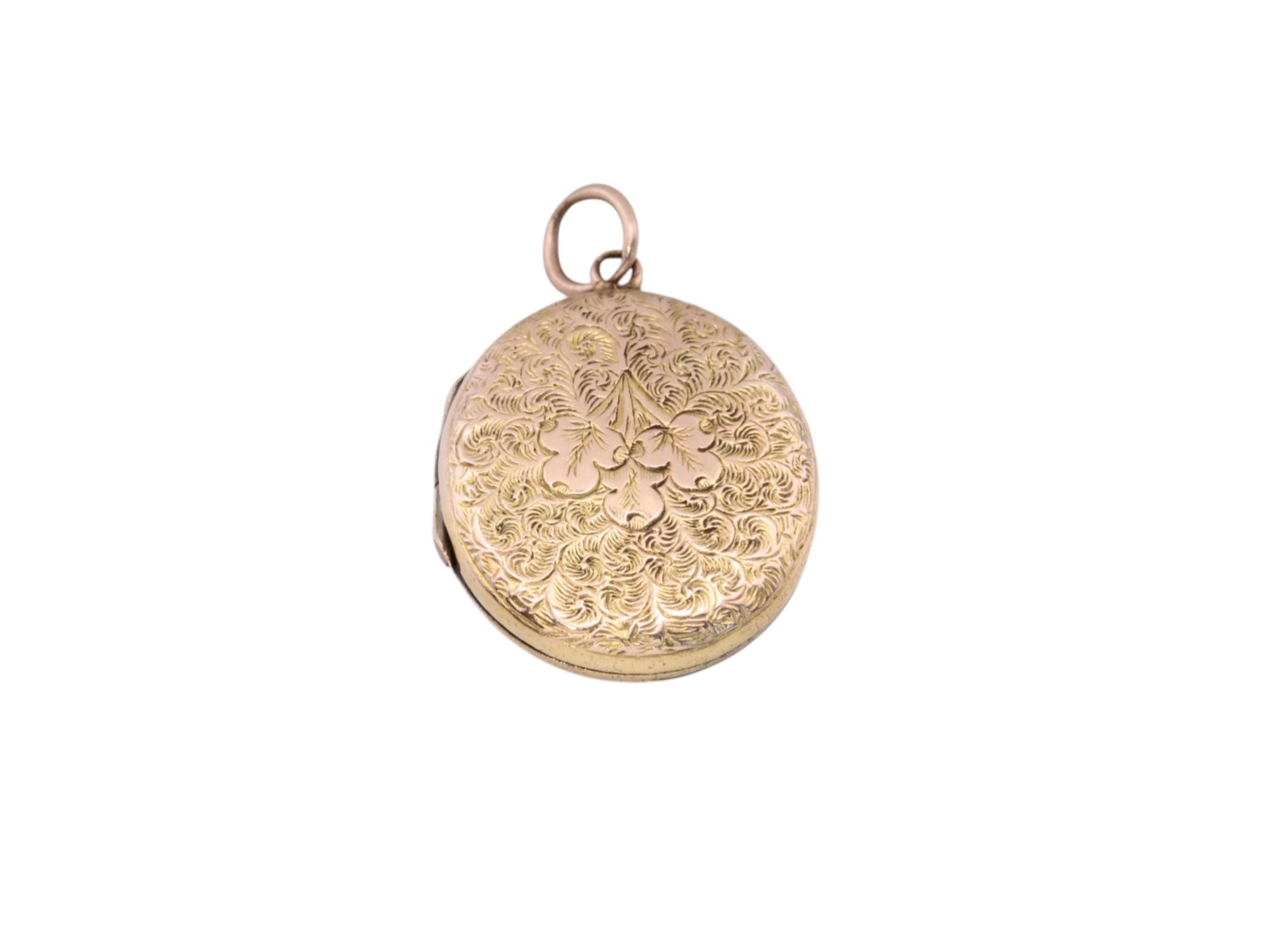 Antique-9ct-Gold-Victorian-Shamrock-Locket-|-c.1890