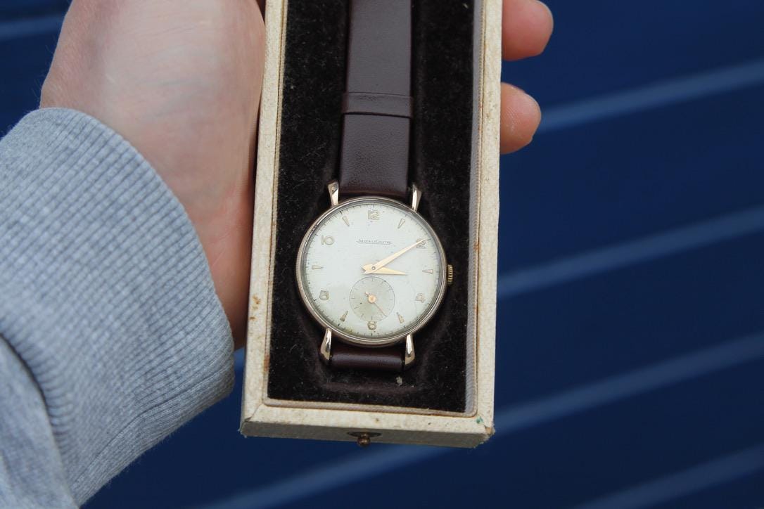 Vintage 9ct Gold Jaeger-LeCoultre Gentleman's Manual Wind Watch, 1961
