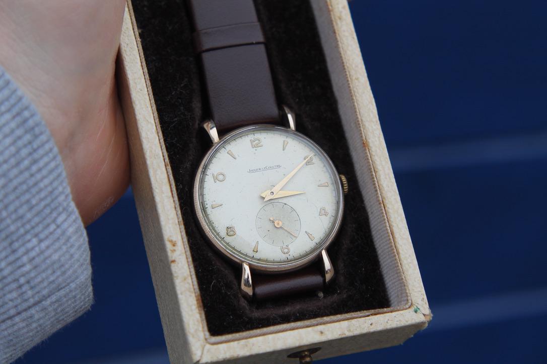 Vintage 9ct Gold Jaeger-LeCoultre Gentleman's Manual Wind Watch, 1961