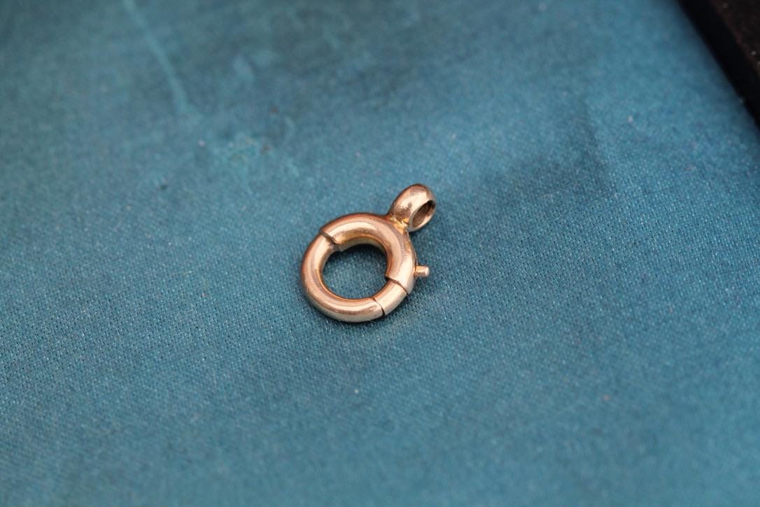 Antique 9ct Yellow Gold Bolt Clasp, 8.5mm