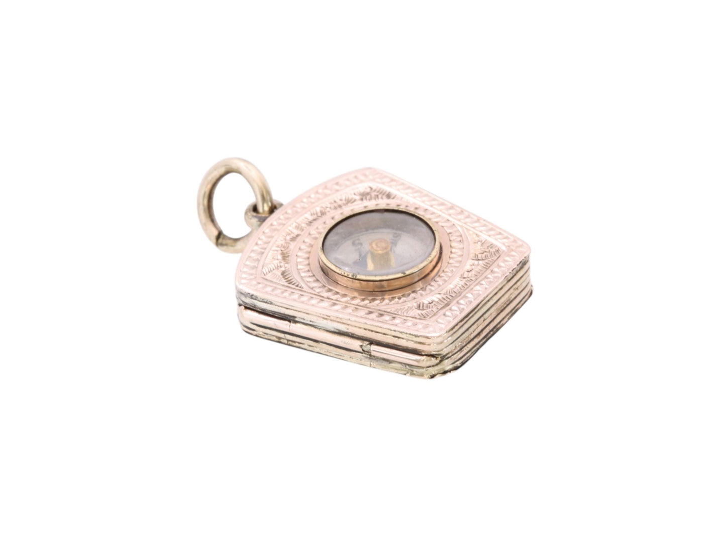 Antique 9ct Gold Compass Locket, c.1890