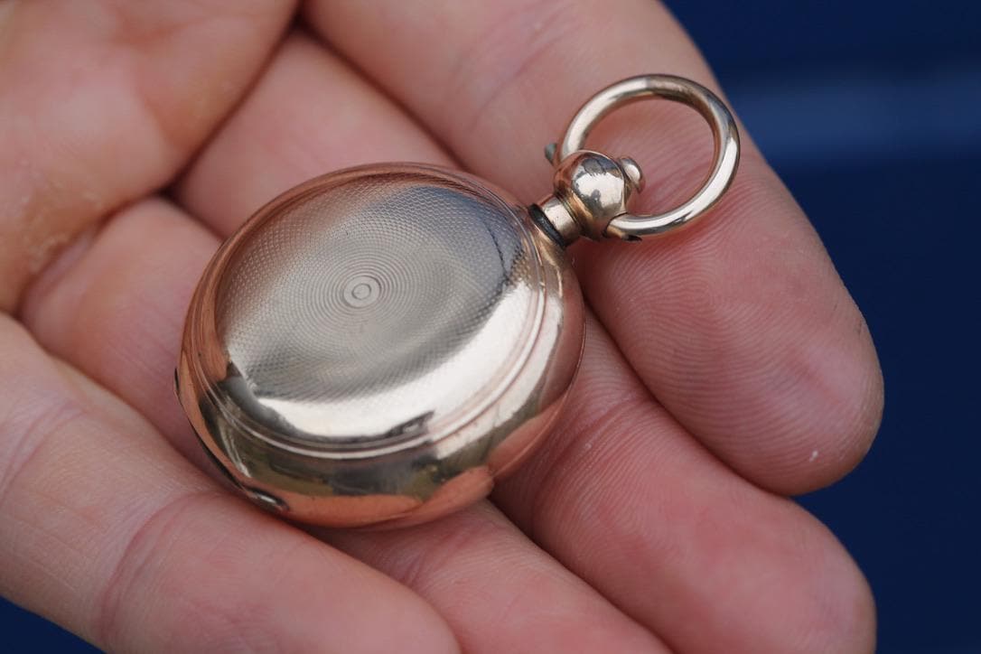 Antique 9ct Gold Filled Dennison Sovereign Case Holder, c.1901