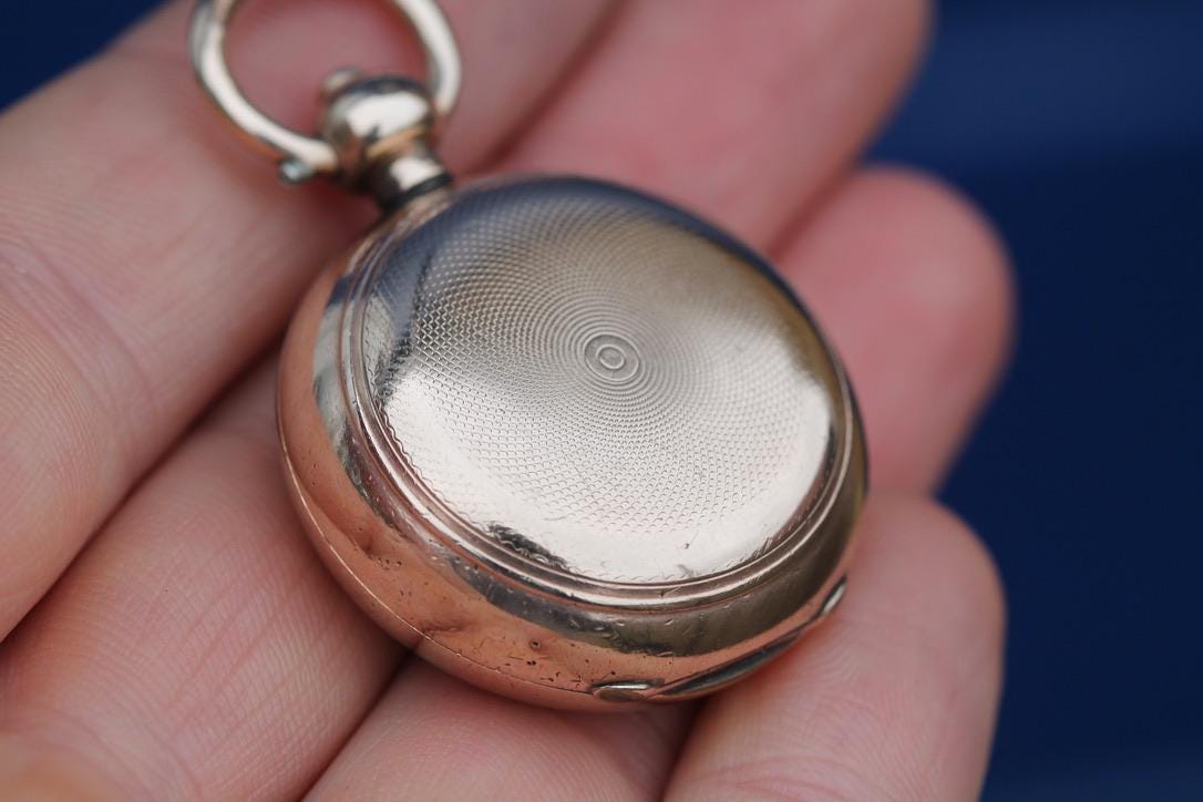 Antique-9ct-Gold-Filled-Dennison-Sovereign-Case-Holder,-c.1901