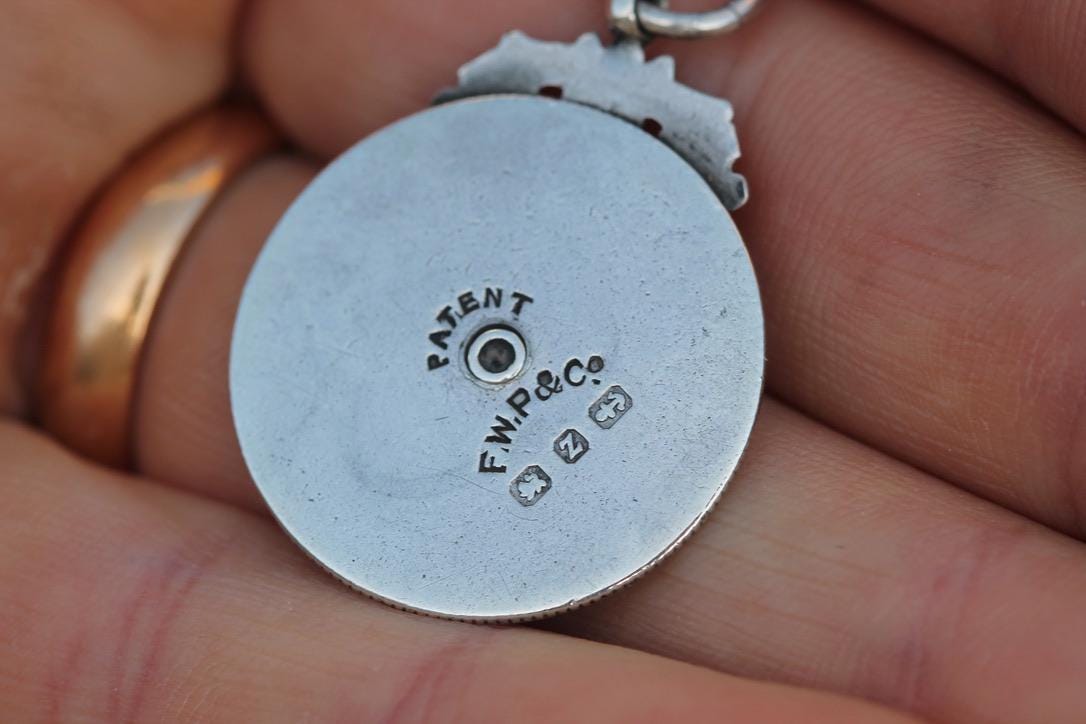 Antique Sterling Silver The Perpetual Calendar Pendant, 1899