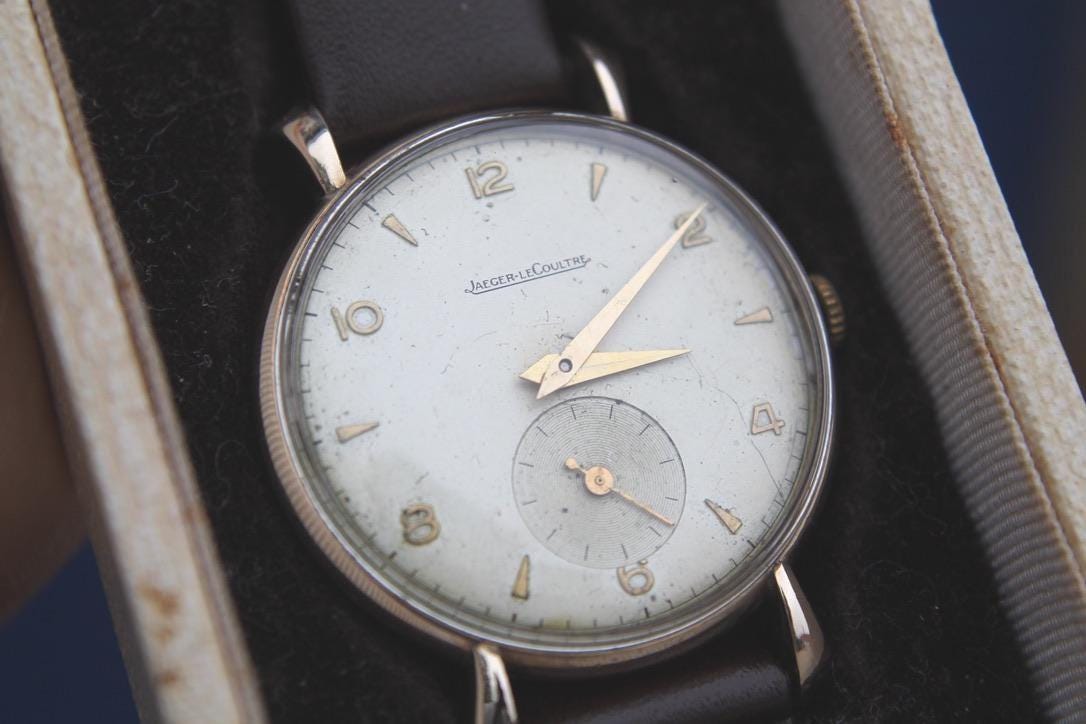 Vintage 9ct Gold Jaeger-LeCoultre Gentleman's Manual Wind Watch, 1961
