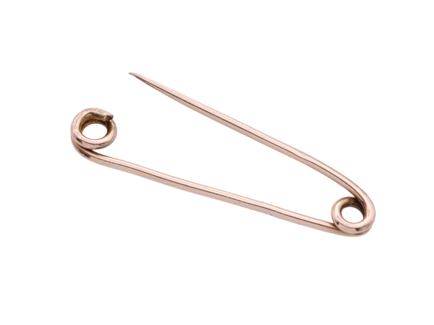 Antique 9ct Gold Dress Safety Pin Brooch