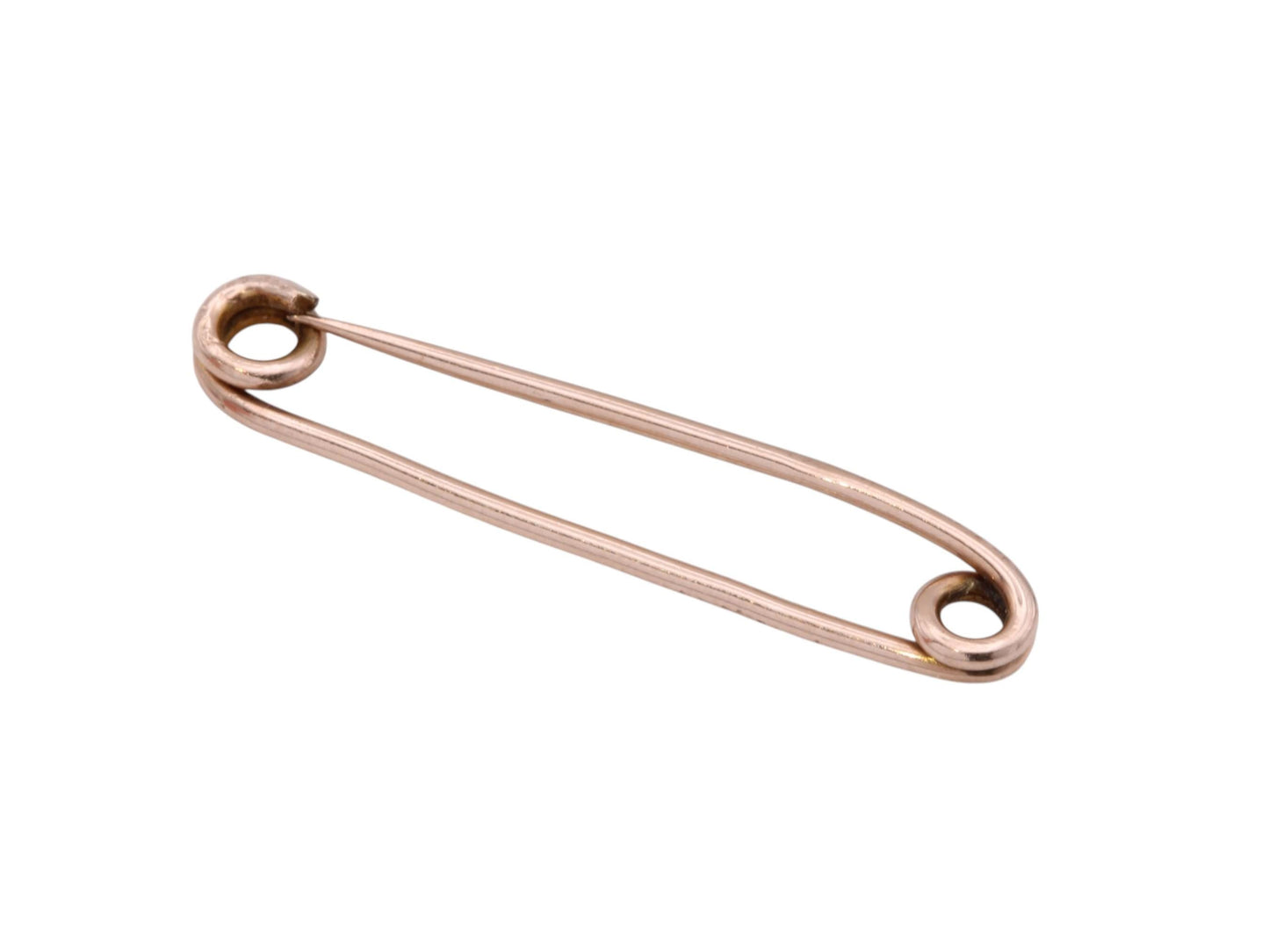 Antique 9ct Gold Dress Safety Pin Brooch