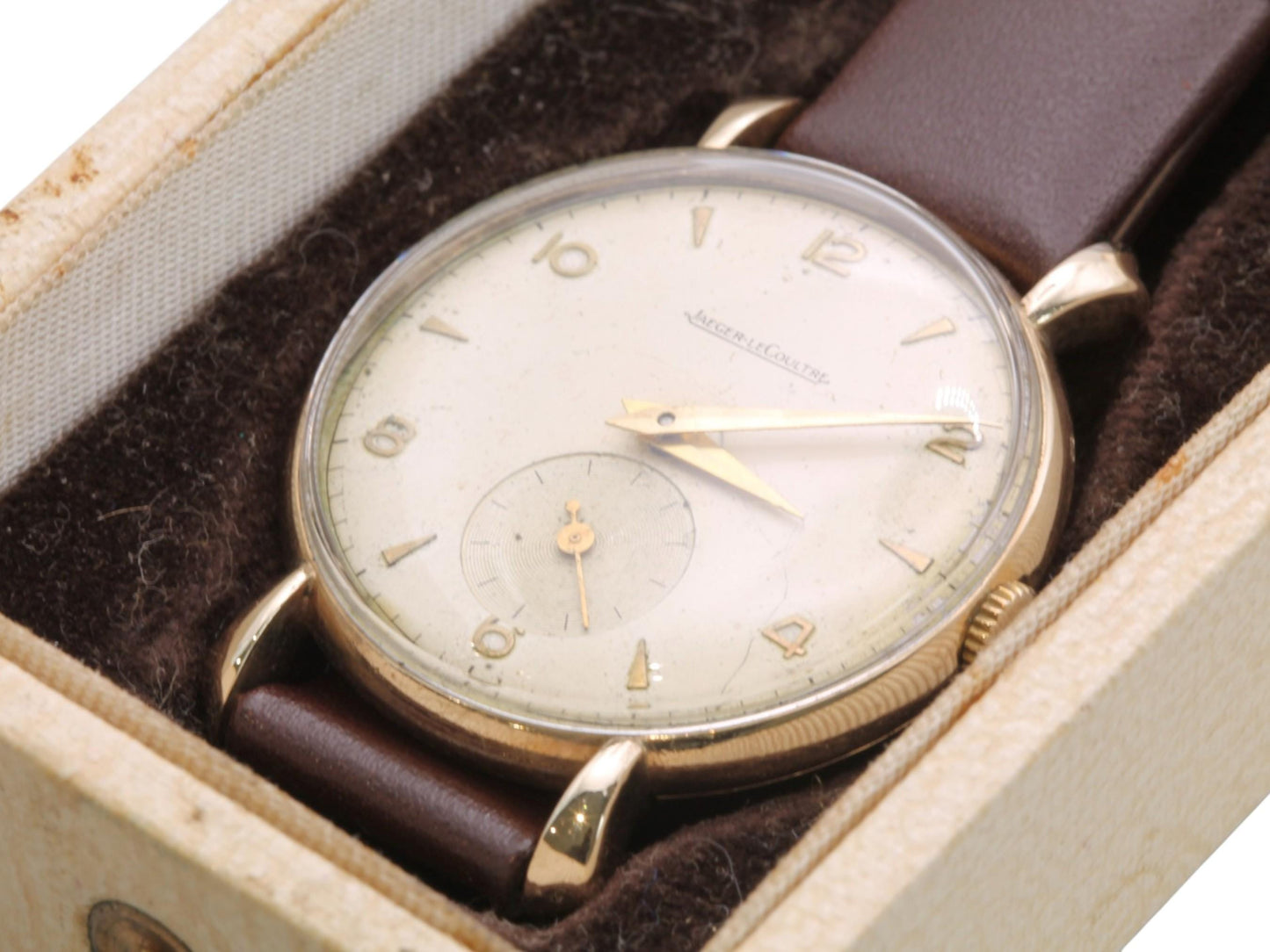 Vintage 9ct Gold Jaeger-LeCoultre Gentleman's Manual Wind Watch, 1961