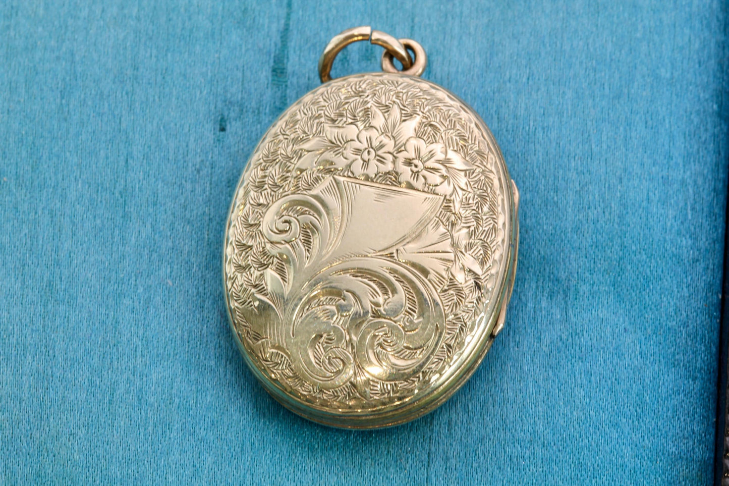 Antique 9ct Gold Coral, Pearl Buckle Enamel Locket