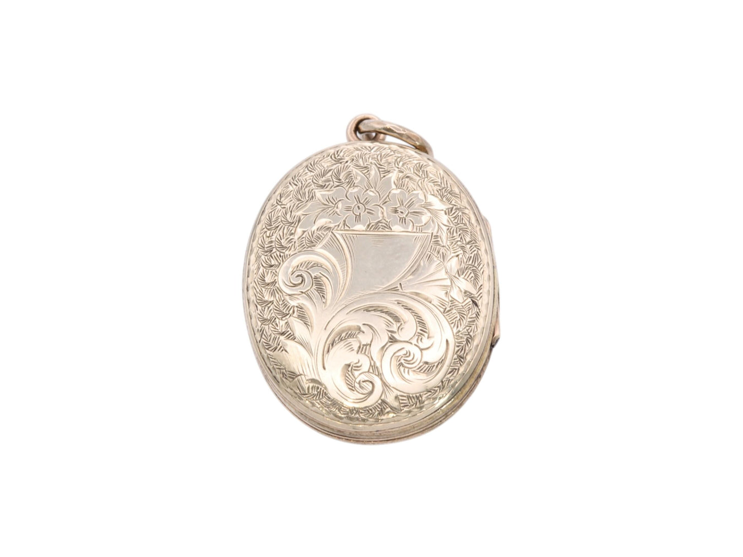Antique 9ct Gold Coral, Pearl Buckle Enamel Locket