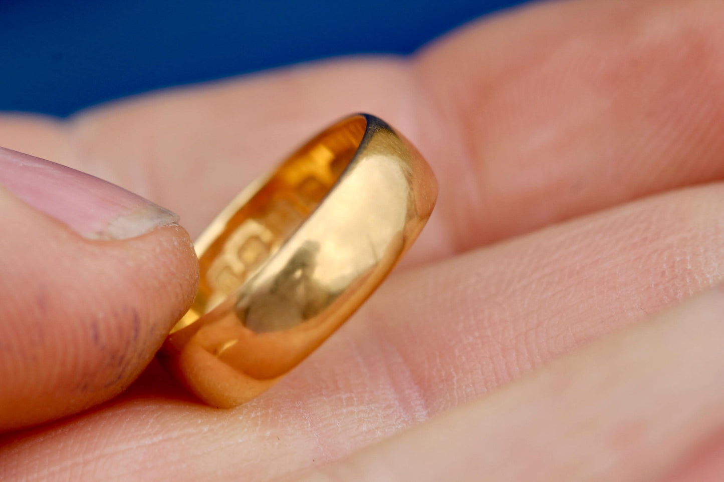 Antique 22ct Gold Band Ring, 1920