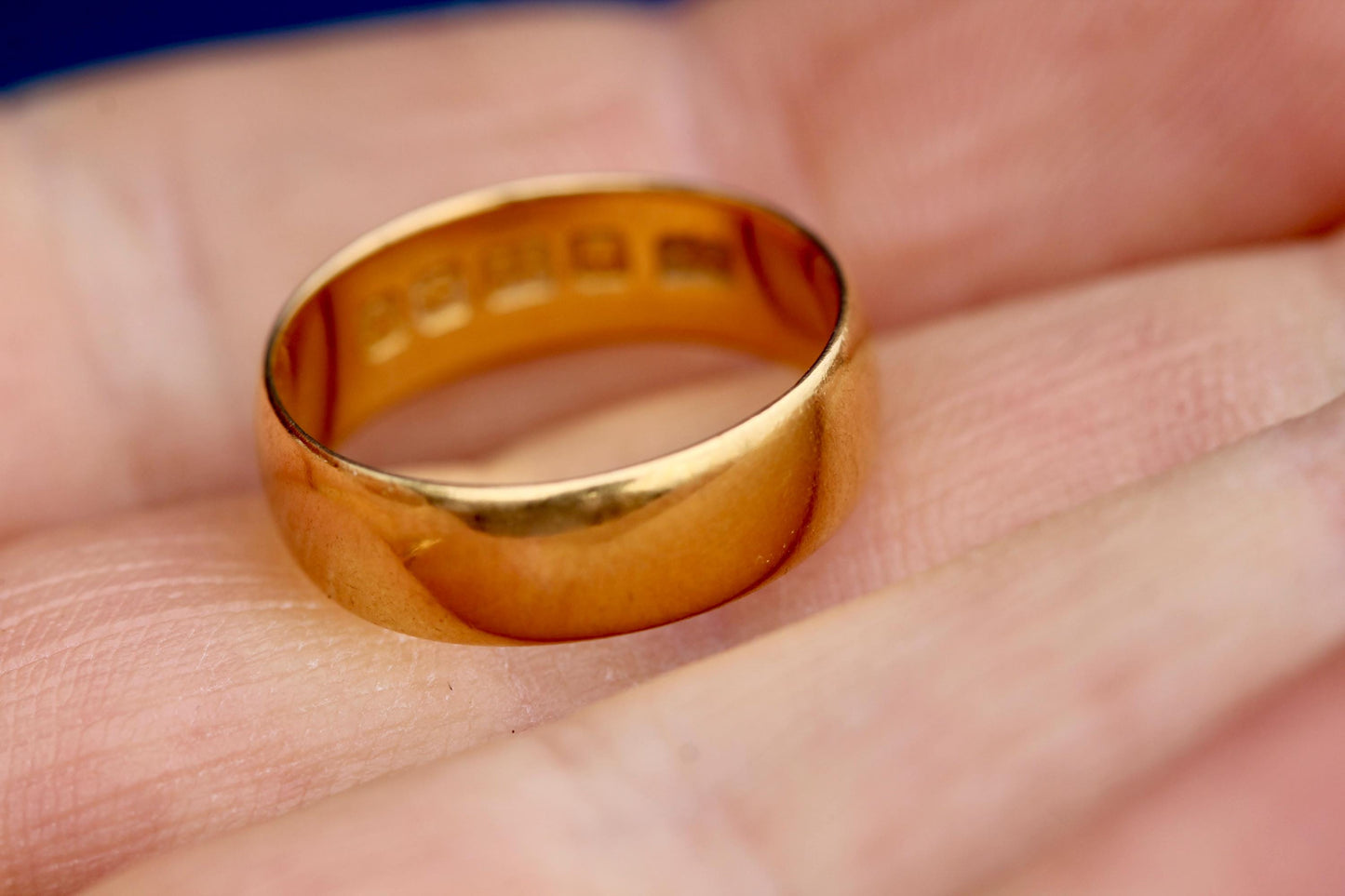 Antique 22ct Gold Band Ring, 1920