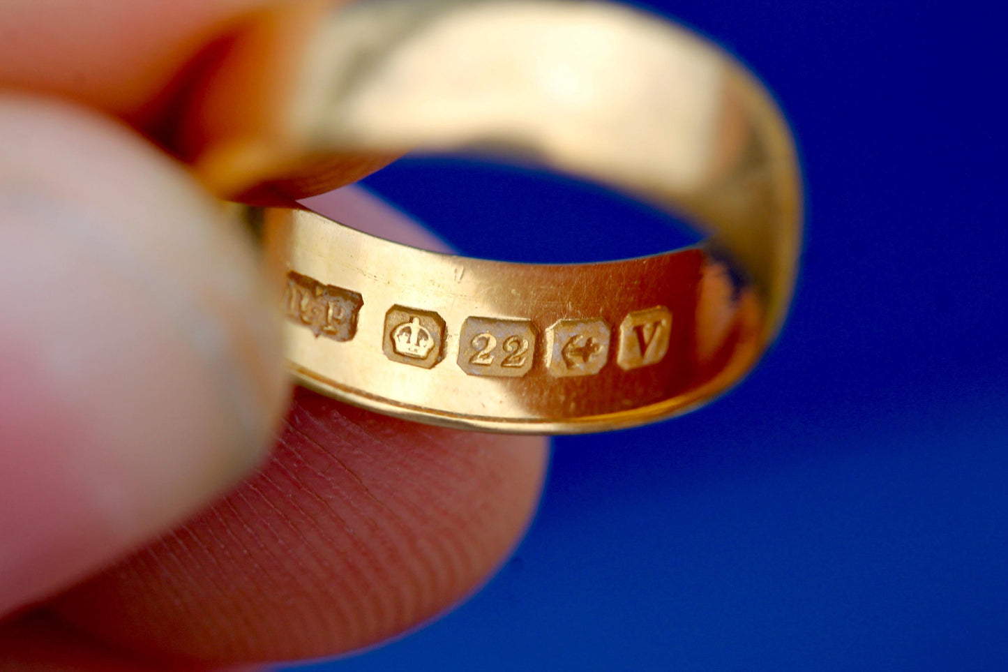 Antique 22ct Gold Band Ring, 1920