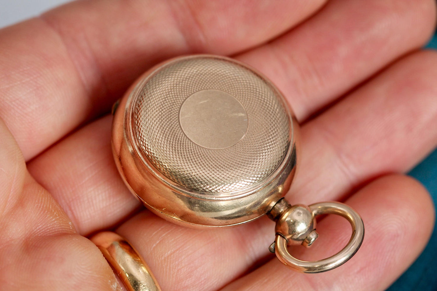 Antique 9ct Rolled Gold Sovereign Case Holder A.L.D. Dennison, c.1900