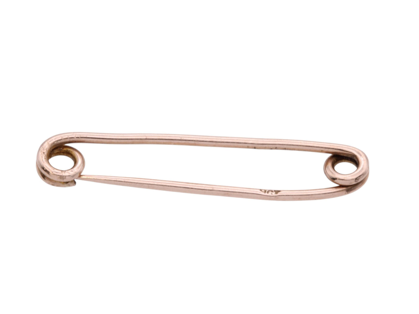 Antique 9ct Gold Dress Safety Pin Brooch