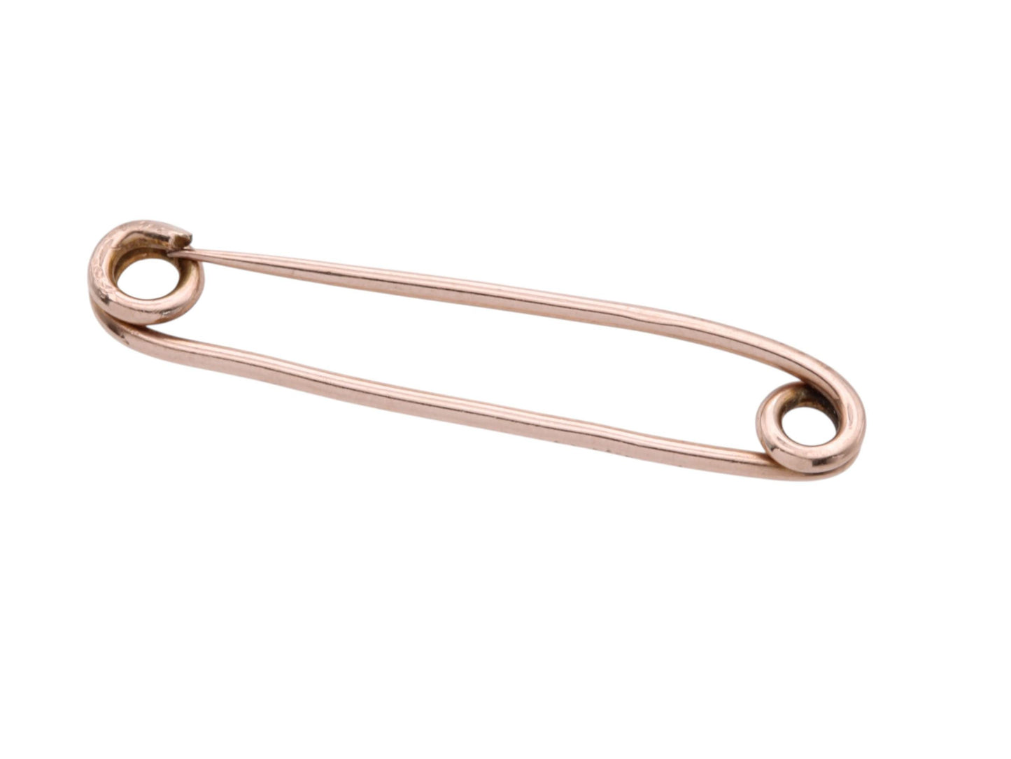 Antique 9ct Gold Dress Safety Pin Brooch