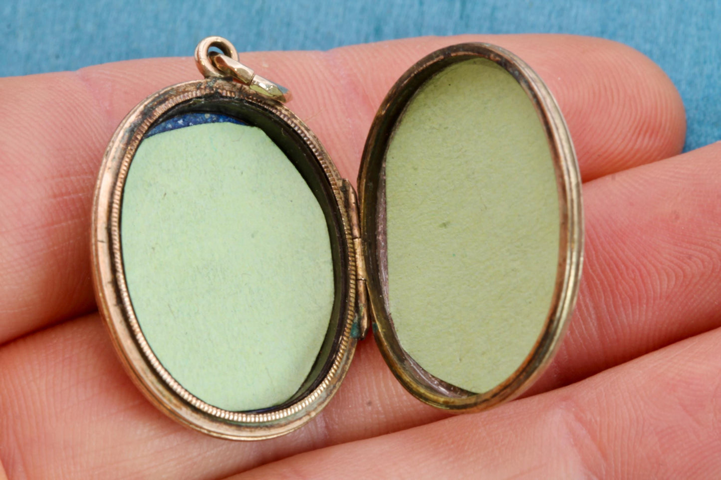 Antique 9ct Gold Coral, Pearl Buckle Enamel Locket