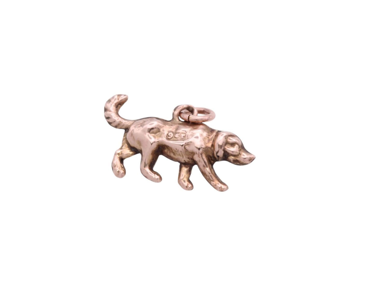 Antique-9ct-Gold-Dog-Spaniel-Charm-Pendant