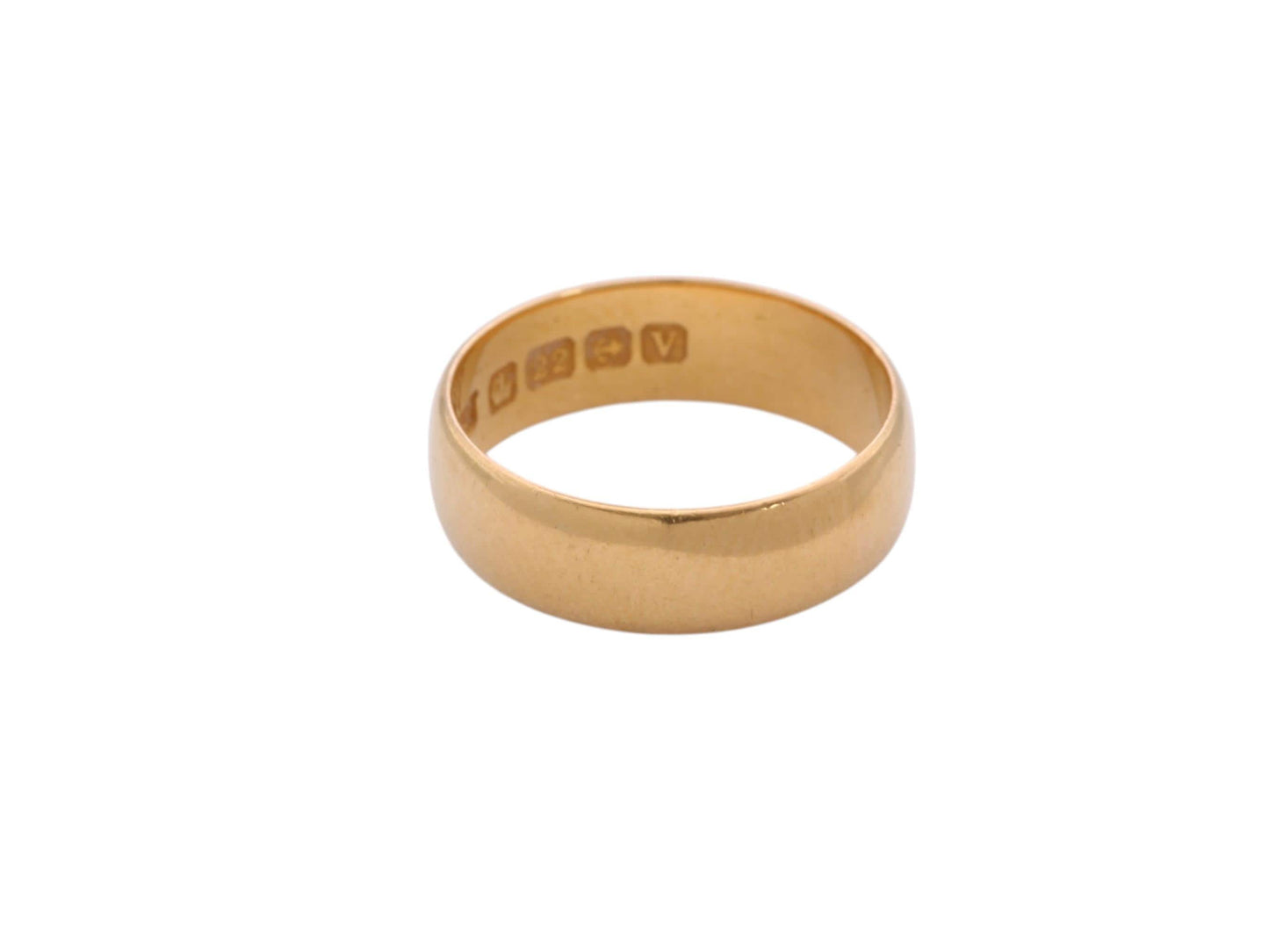 Antique 22ct Gold Band Ring, 1920