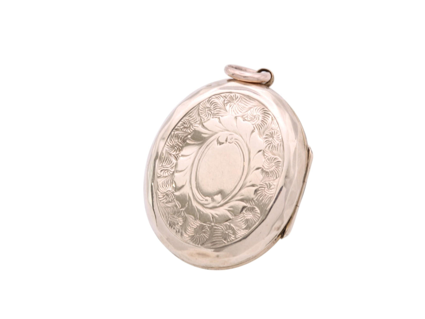 Antique Victorian 9ct Gold Bloodstone Locket with Shield Cartouche, c.1860